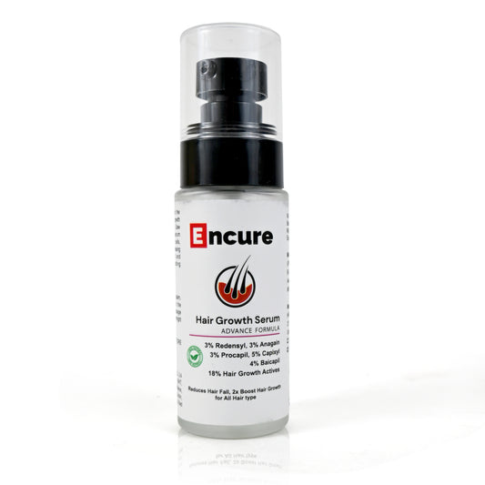 ENCURE™ Hair Growth Serum | Advanced Formula with 3 % Redensyl, 3 % Anagain, 3 % Procapil, 5 % Capixyl & 4% Baicapil | 18% Hair Growth Actives | Thicker & Stronger Hair Growth | Stimulates Hair Growth & Hair Fall Control Serum for Men & Women, 50ml
