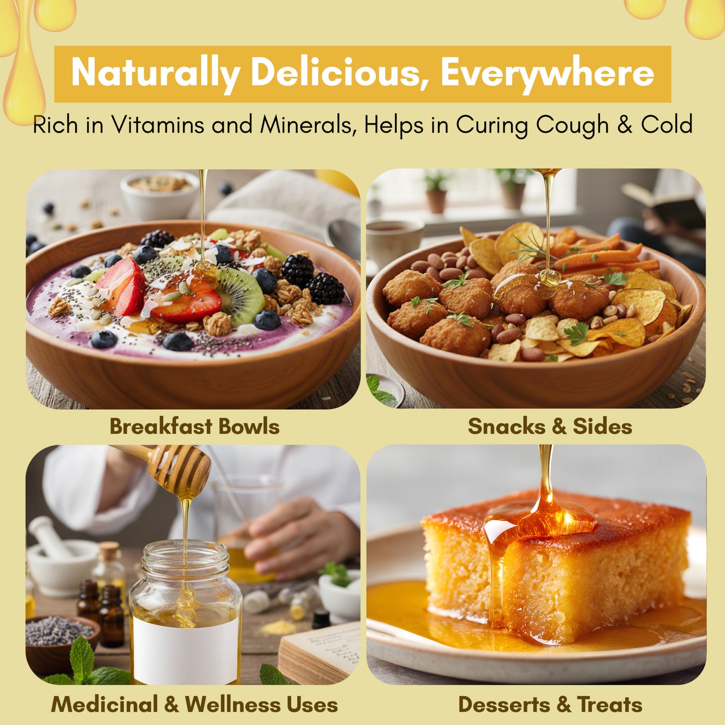 ENCURE™ Multi Flora Forest Honey 500g | Lab tested | Raw & Unprocessed, Unheated, Non Pasteurized, Original Honey 100% Pure and Natural | No Added Sugar | Immunity Boosting